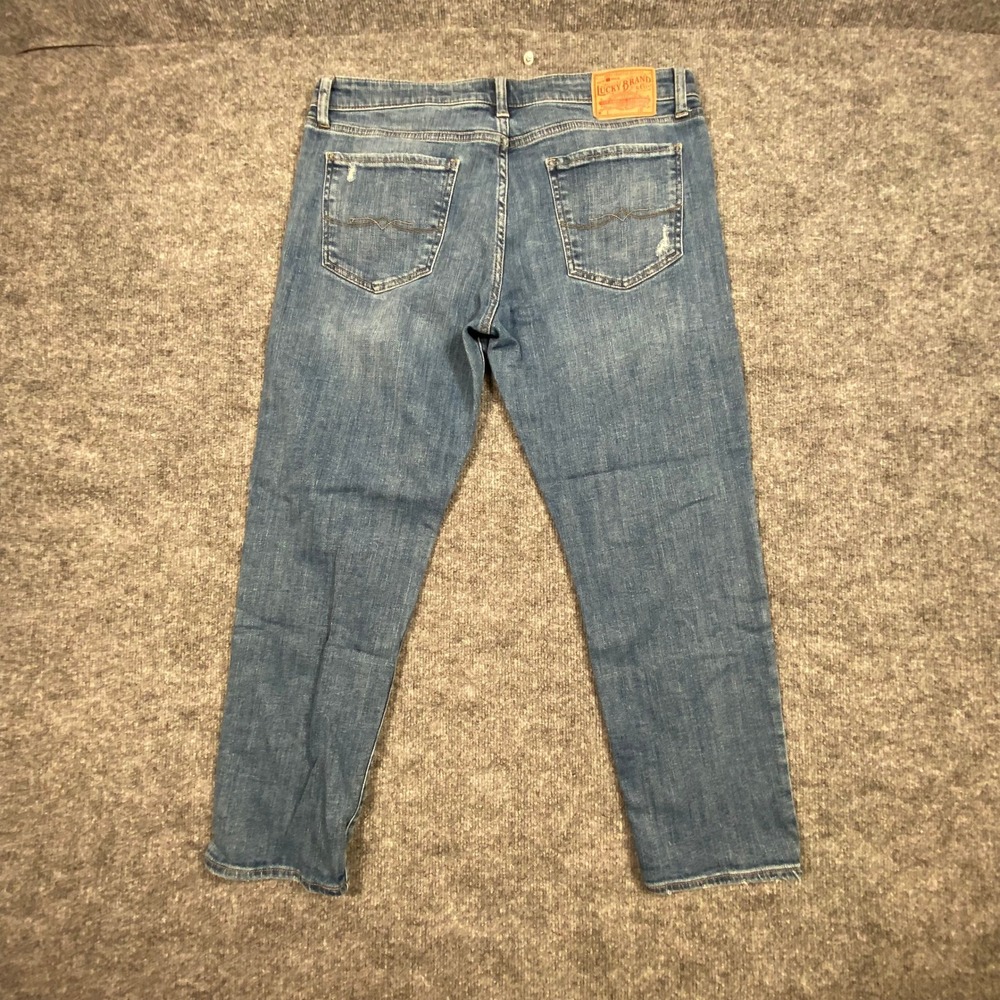 Lucky Brand Sienna Slim Boyfriend Jeans Medium Wash Distressed Size 12 31